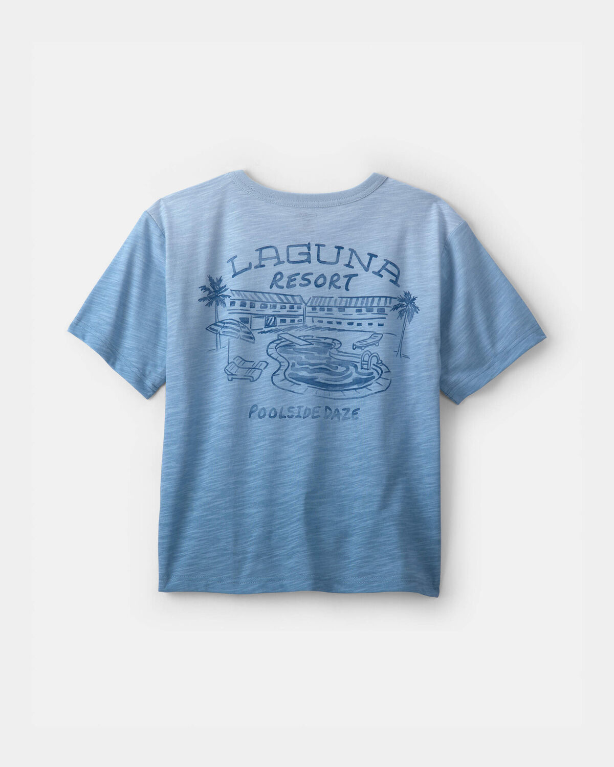 Boys 'Poolside' Ombre Graphic Tee - Blue - Image 2