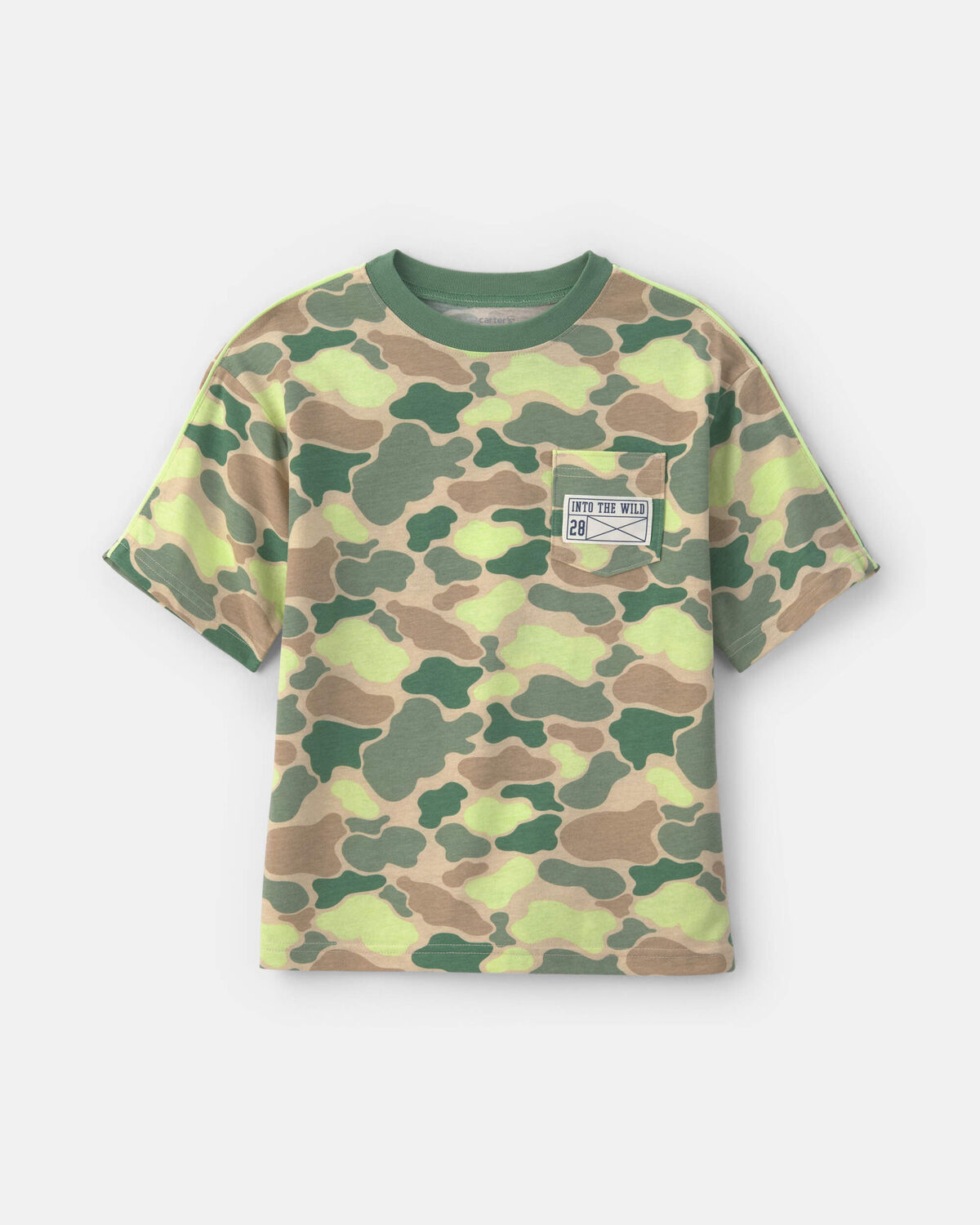 Boys Camouflage Graphic Tee - Green