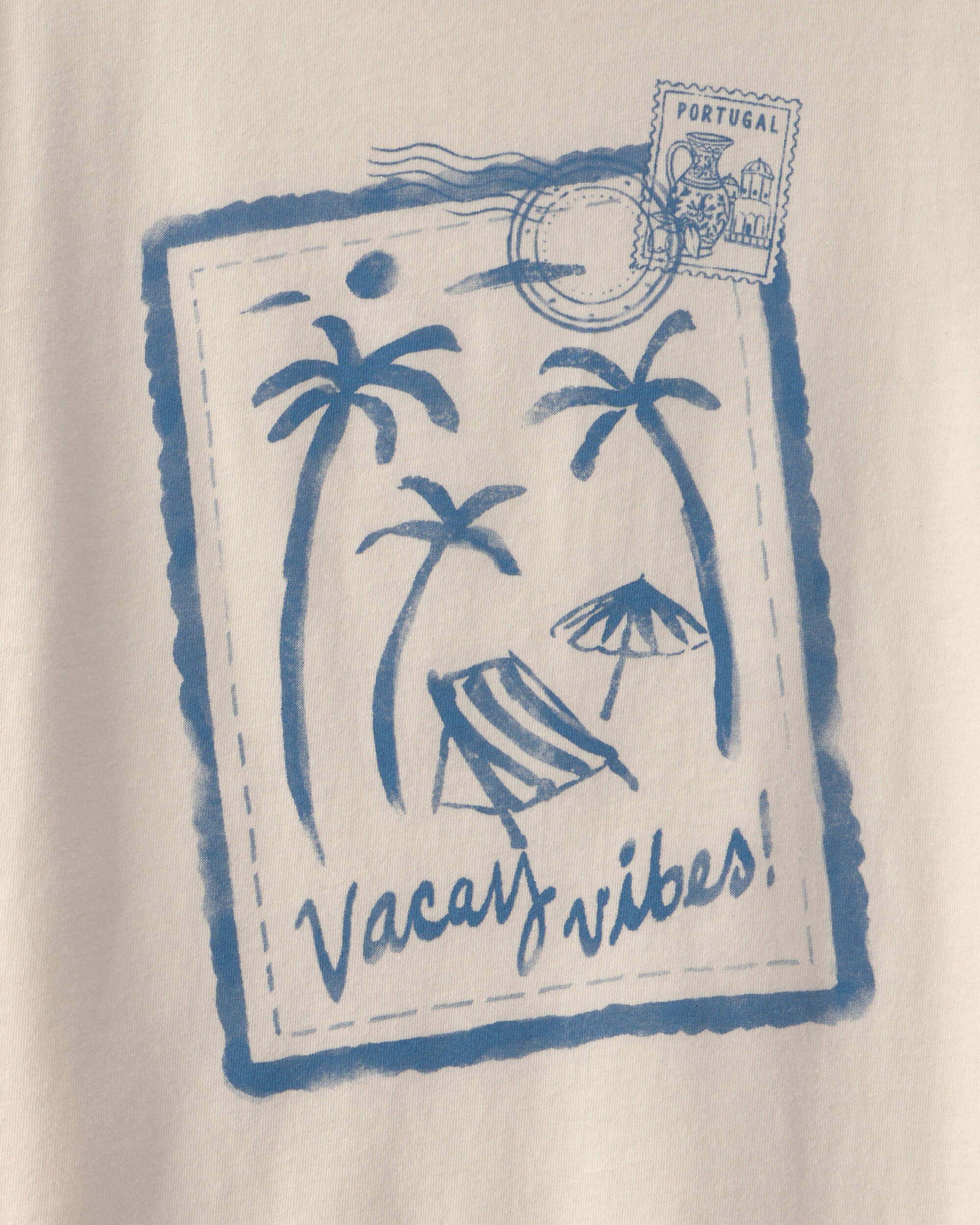 Girls 'Vacay Vibes' Beach Graphic Tee - Ivory - Image 3
