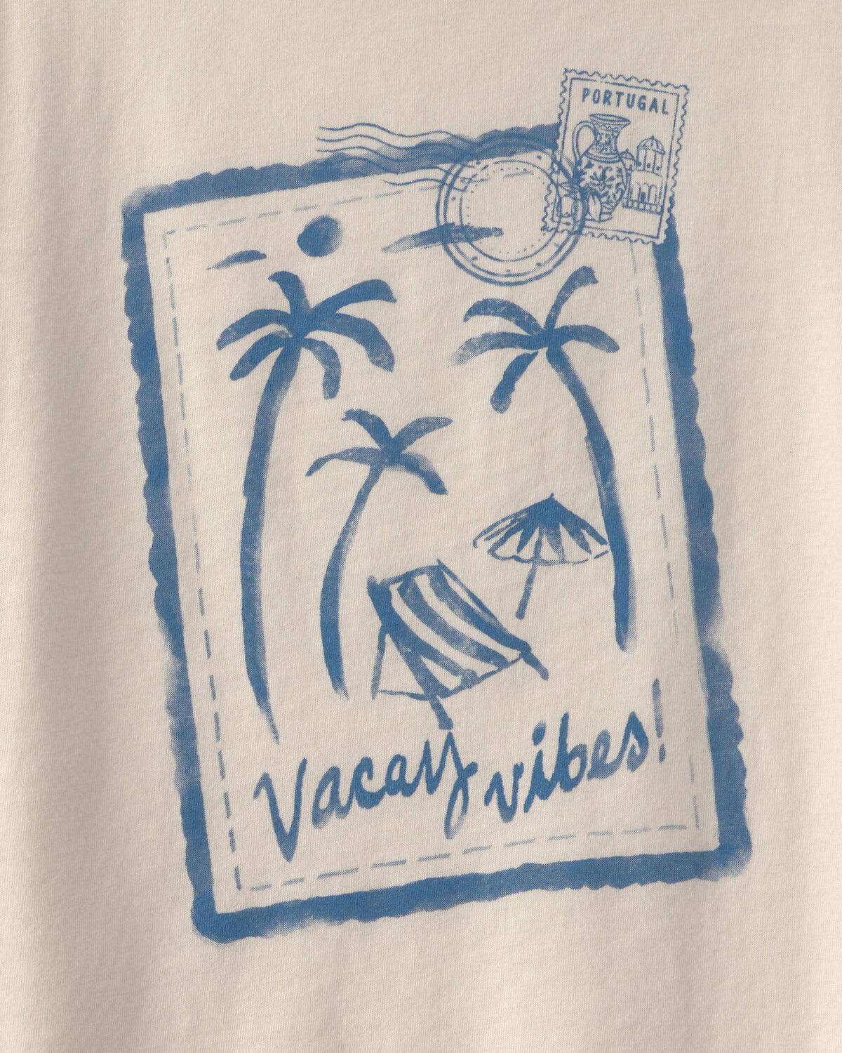 Girls 'Vacay Vibes' Beach Graphic Tee - Ivory - Image 2