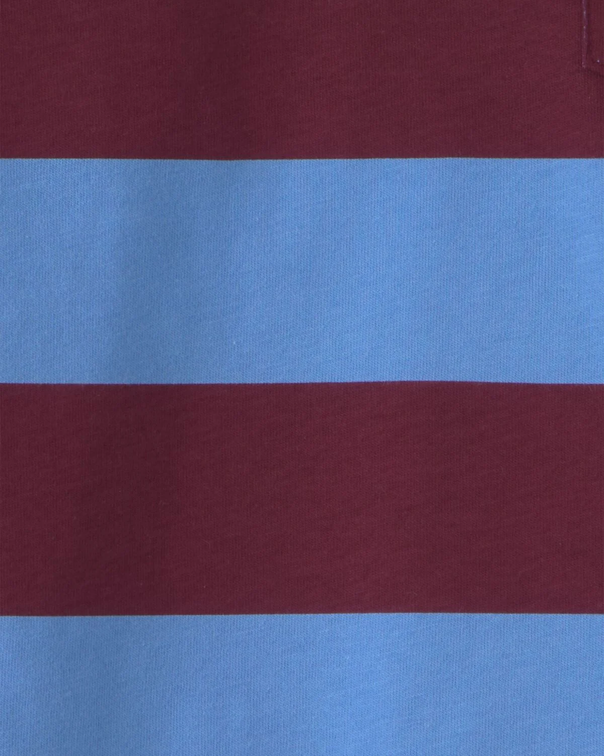 Boys Striped Polo Shirt - Burgundy/Blue - Image 4