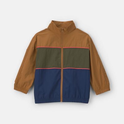 Boys Color Block Active Zip-Up Jacket