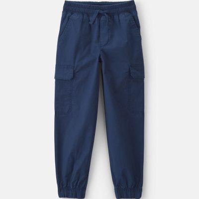 Boys Cargo Joggers - Navy Blue