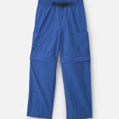 Boys 2-in-1 Cargo Utility Zip-Off Pants - Blue