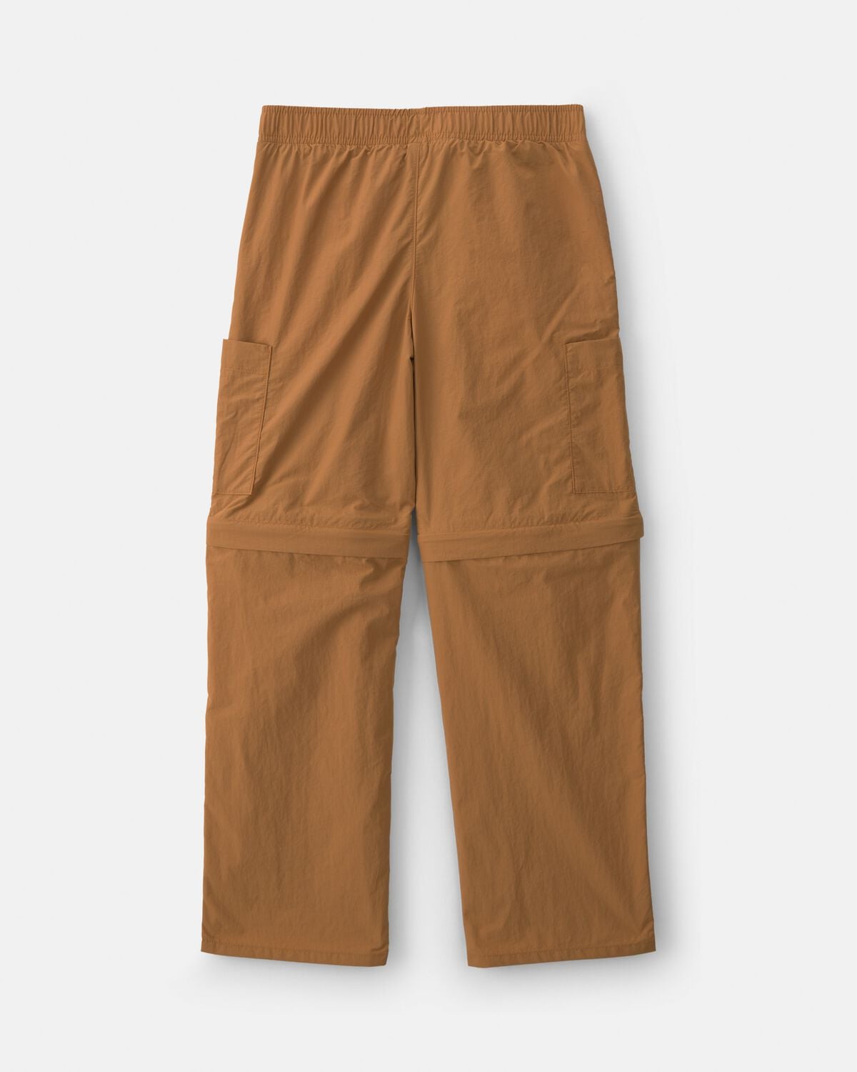 Boys 2-in-1 Cargo Utility Zip-Off Pants - Brown - Image 5