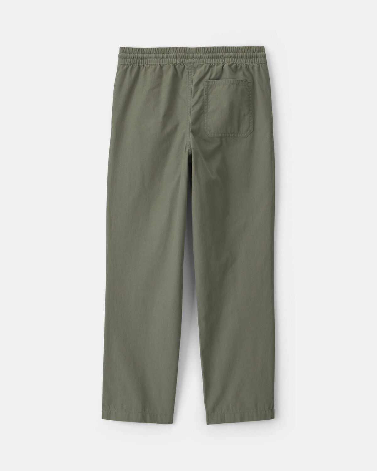 Boys Pull-On Canvas Pants - Olive Green - Image 2