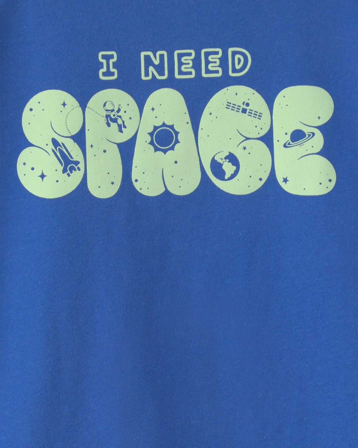Boys Space Graphic Tee - Blue - Image 4