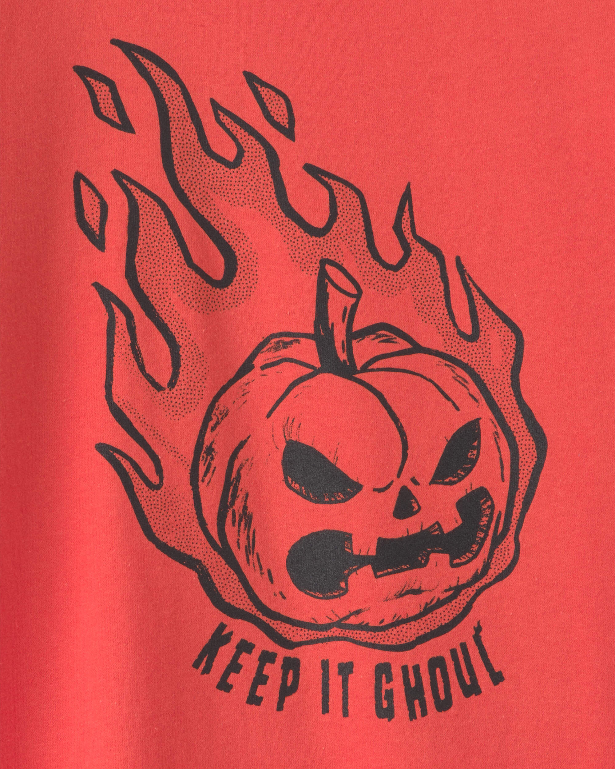 Boys 'Keep It Ghoul' Pumpkin Halloween Long-Sleeve Graphic Tee - Orange - Image 3