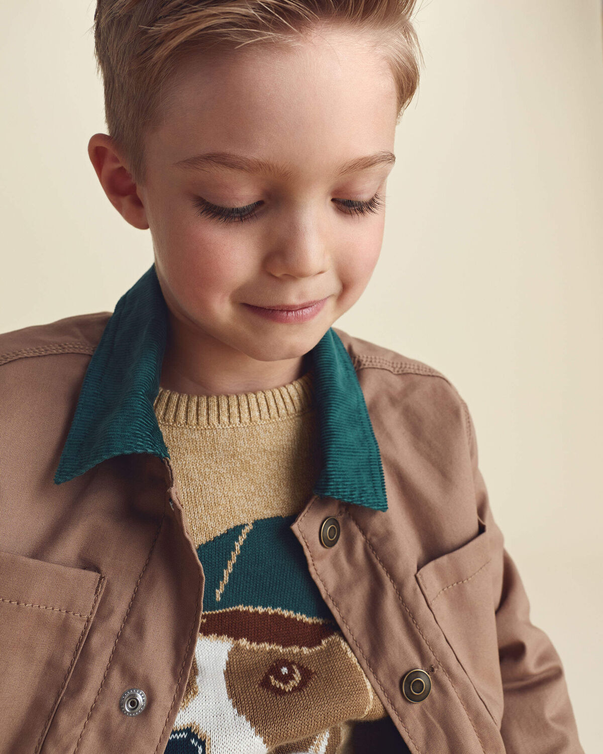 Boys Barn Utility Jacket - Brown - Image 5