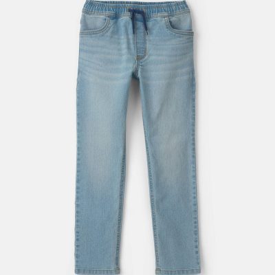 Boys Denim Tapered Jeans - Light Wash