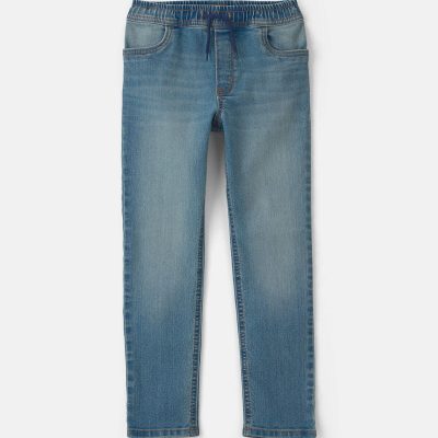 Boys Denim Tapered Jeans - Medium Wash