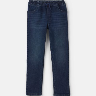 Boys Denim Tapered Jeans - Dark Wash