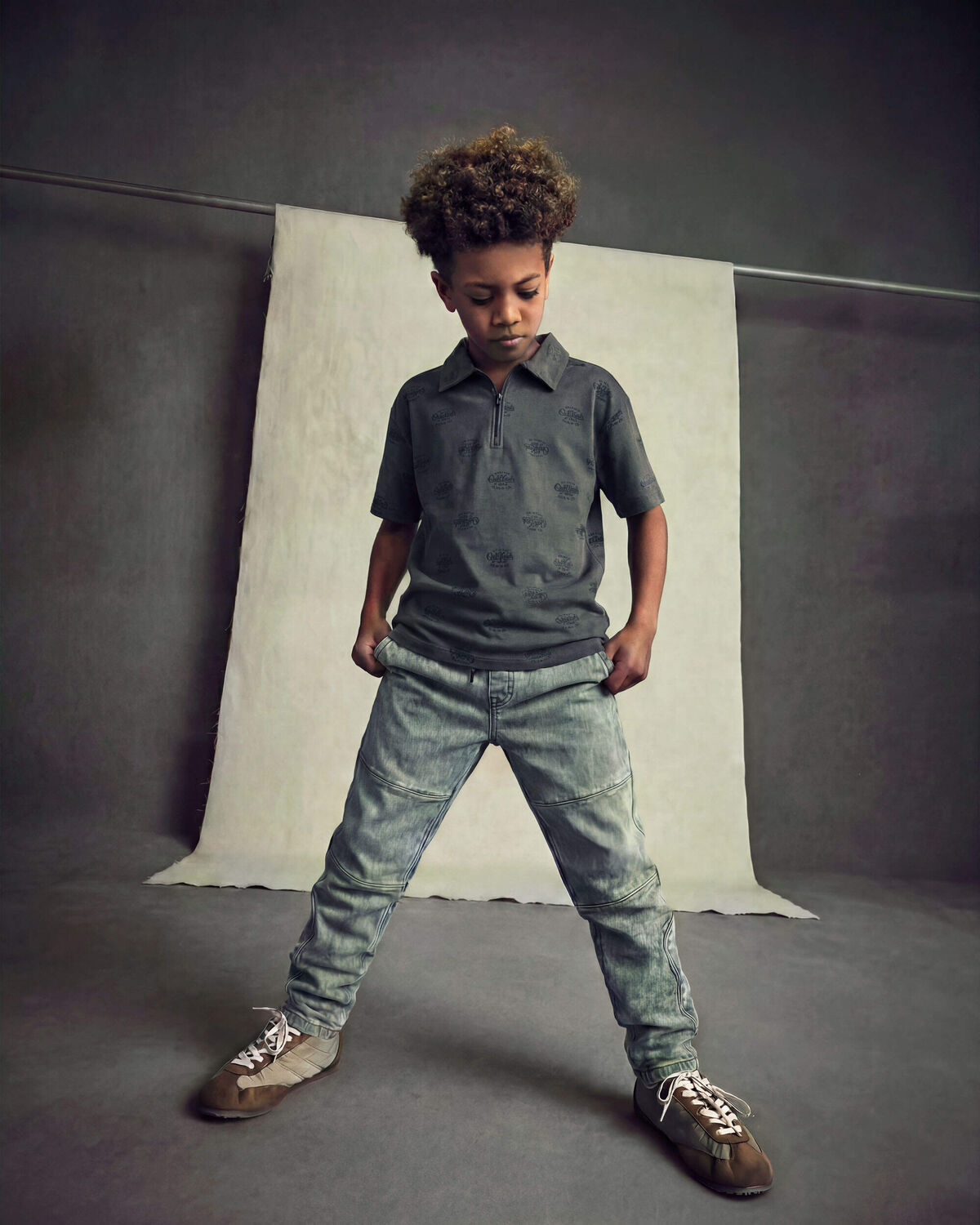 Boys Relaxed Joggers - Grey - Image 4
