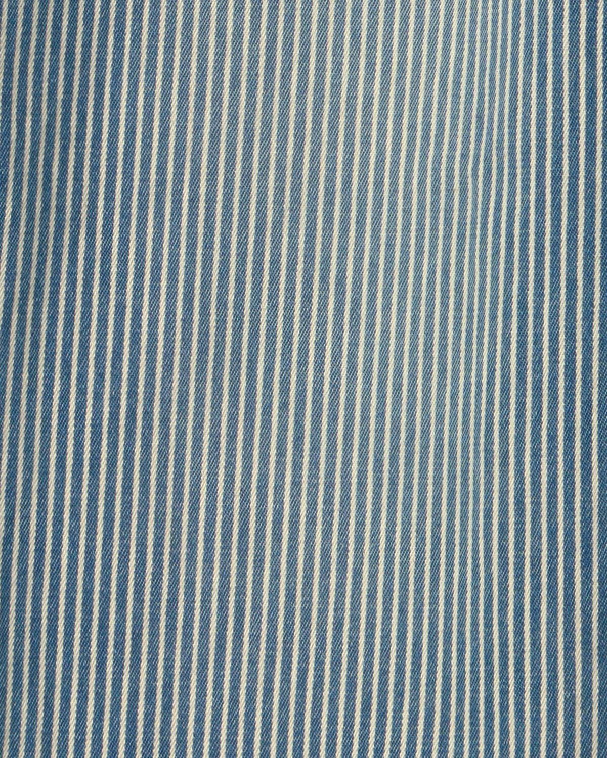 Boys Hickory Stripe Denim Baggy Jeans - Light Wash - Image 3