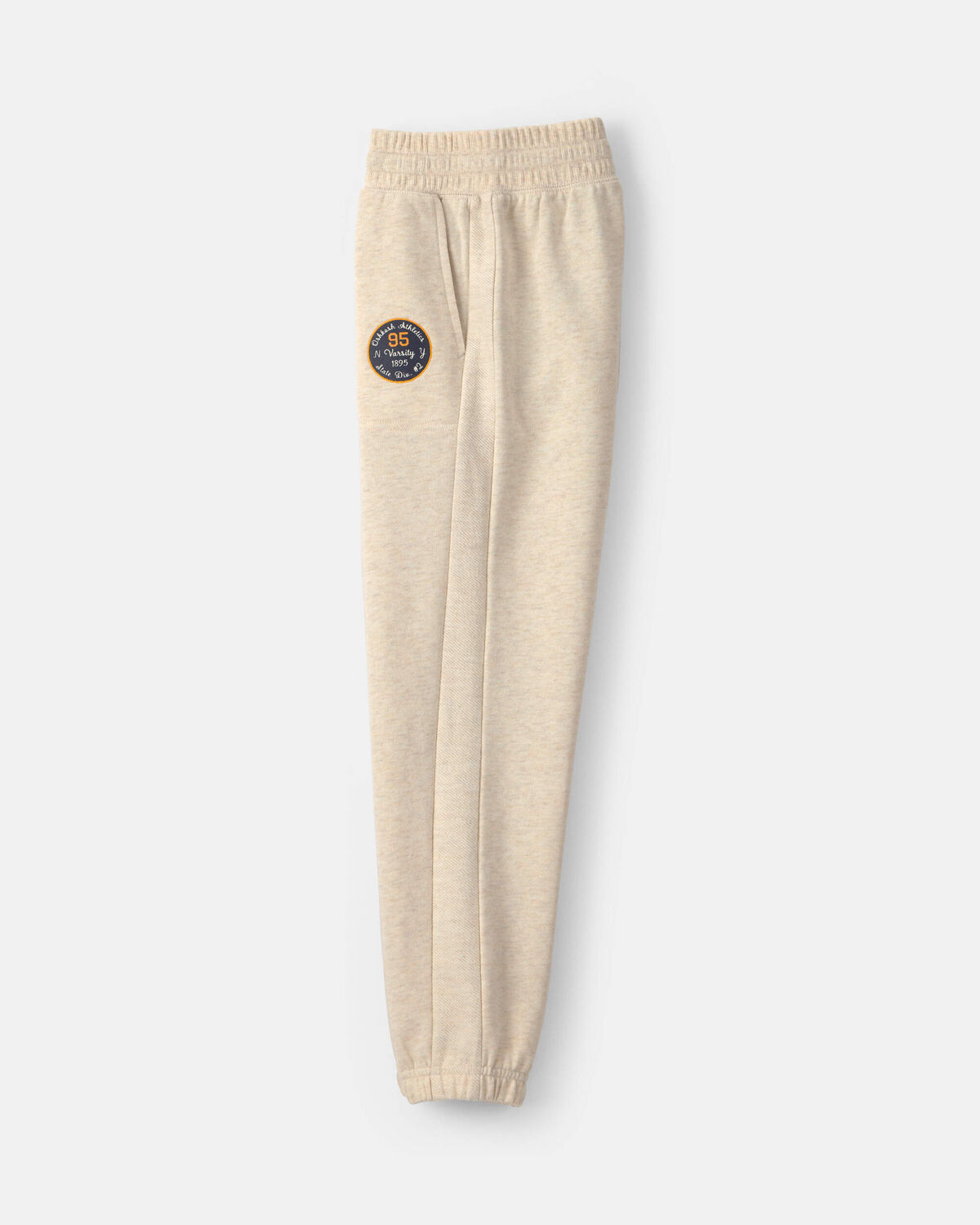 Boys French Terry Joggers - Cream - Image 3
