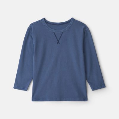 Boys Long-Sleeve T-Shirt - Navy Blue