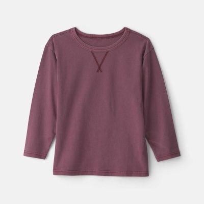 Boys Long-Sleeve T-Shirt - Burgundy