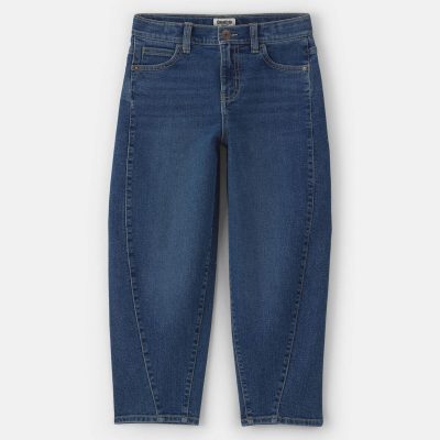 Boys Denim Baggy Barrel Jeans - Medium Wash