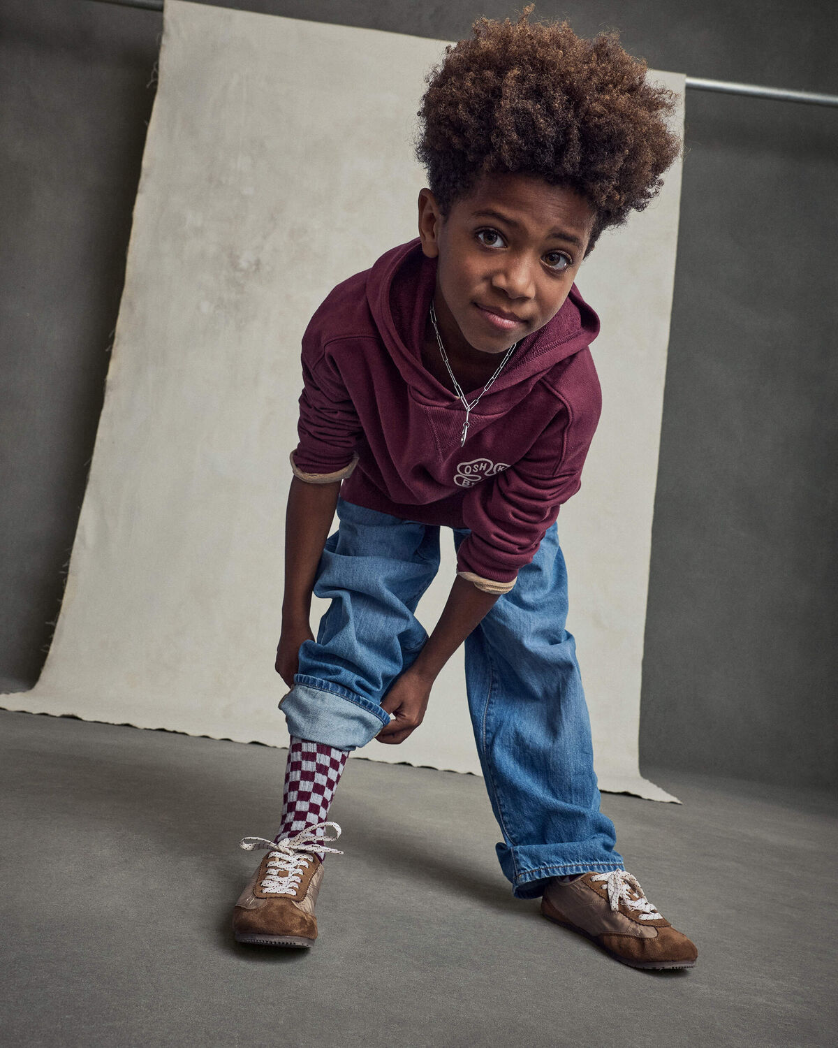 Boys Denim Baggy Jeans - Medium Wash - Image 4