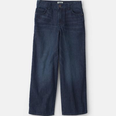 Boys Denim Baggy Jeans - Dark Wash