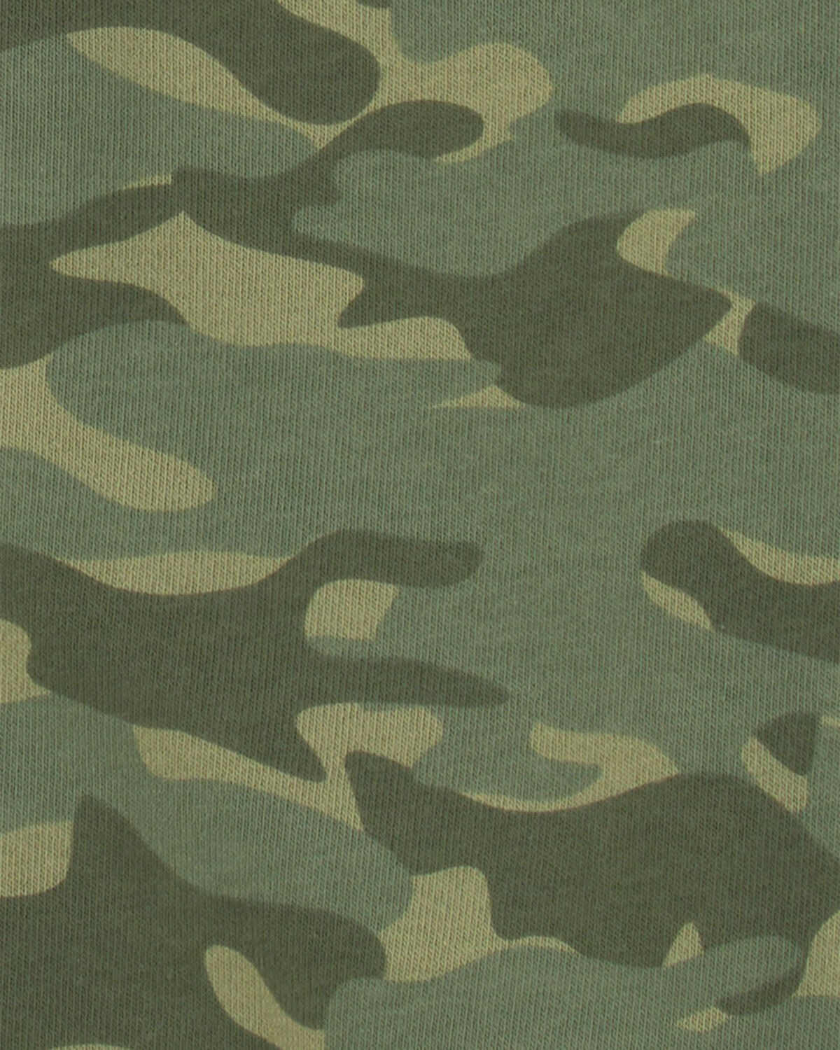 Boys Camo Zip-Up Hoodie - Green - Image 2