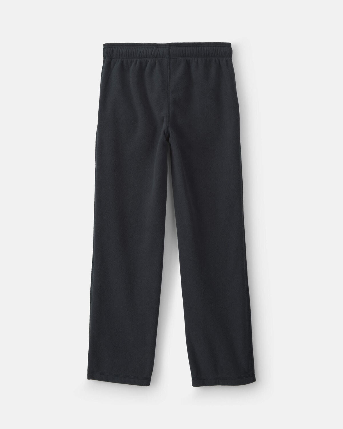 Boys Fleece Wide-Leg Pants - Black - Image 2