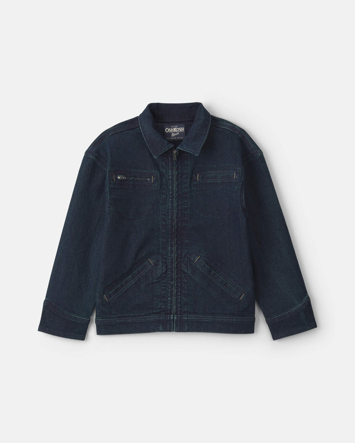 Boys Original OshKosh Denim Co' Denim Jacket - Dark Wash - Image 2