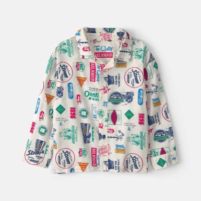 Boys Logo Long-Sleeve Button-Down Shirt