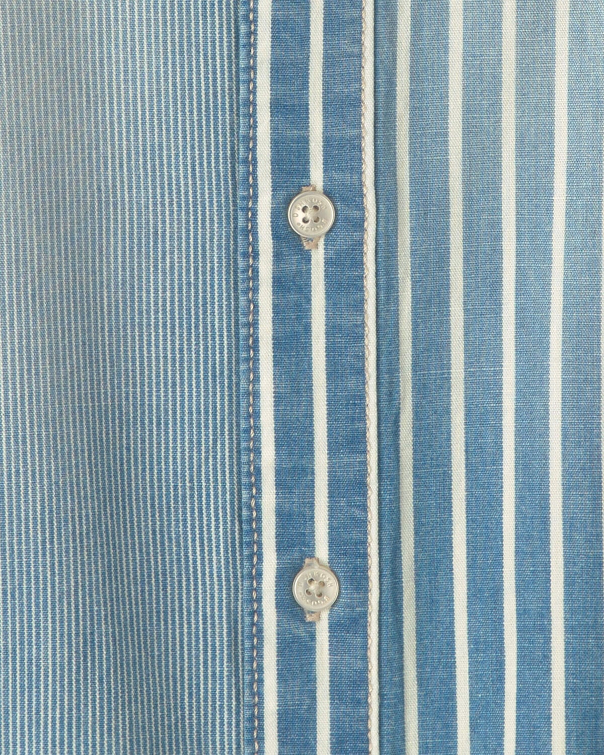 Boys Hickory Button-Down Shirt - Blue - Image 5