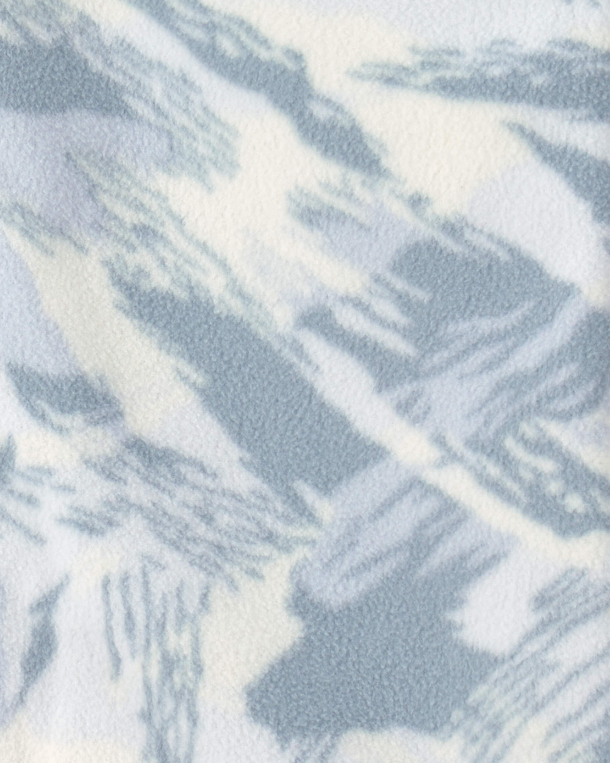 Boys Camo Fleece Long-Sleeve Button-Down Shirt - Grey/White - Image 3