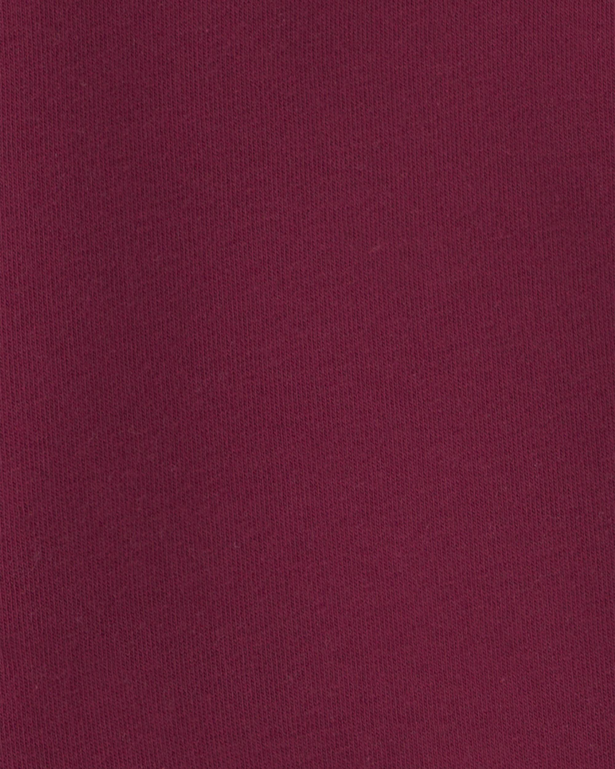 Boys Fleece Pullover Sweatshirt - Burgundy - Image 3