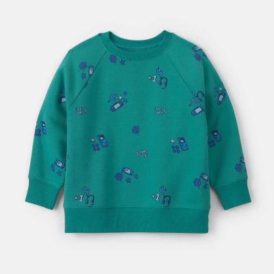 Boys Fleece Pullover Sweatshirt - Green