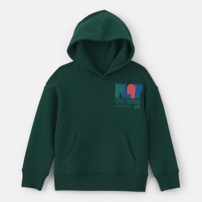 Boys 'Play To Win' Fleece Hoodie - Green