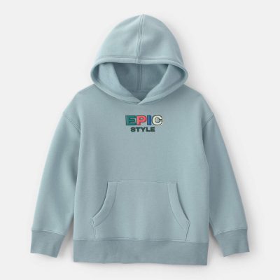 Boys 'Epic Style' Fleece Hoodie - Blue