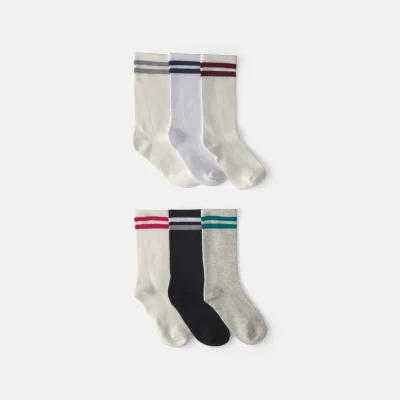 Boys 6-Pack Varsity Striped Crew Socks