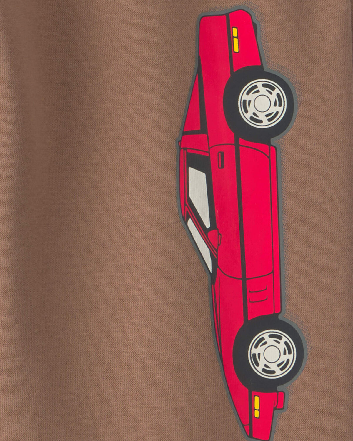 Boys Corvette Car Fleece Joggers - Brown - Image 3