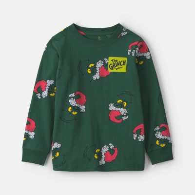 Boys Dr. Seuss™ The Grinch Christmas Long-Sleeve Graphic Tee - Green