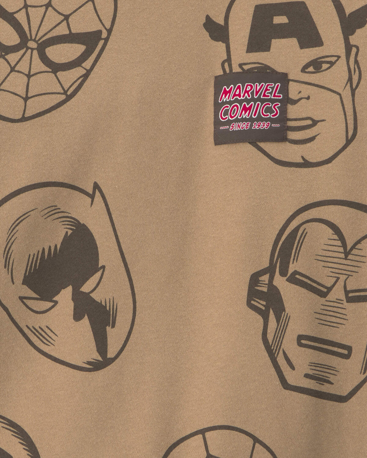 Boys ©Marvel Fleece Pullover Sweatshirt - Brown - Image 2
