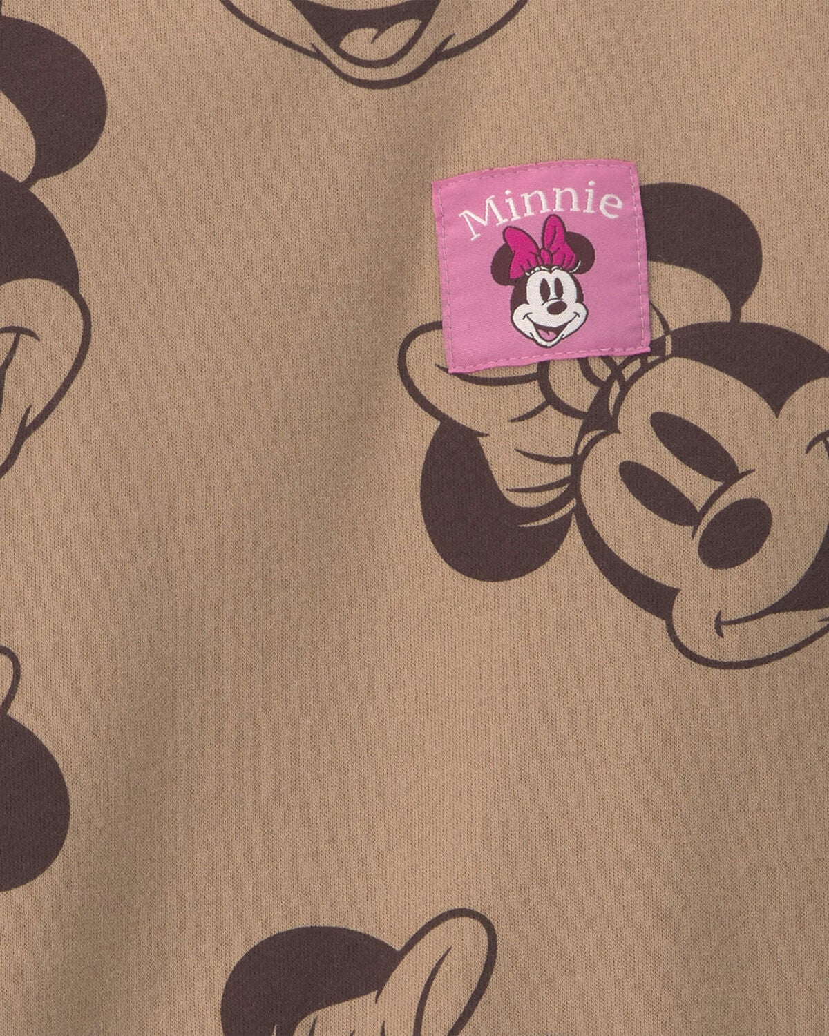Girls Disney© Minnie Mouse Fleece Pullover Sweatshirt - Brown - Image 2