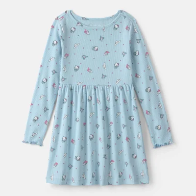Girls Hello Kitty® Long-Sleeve Dress - Blue