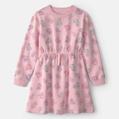 Girls Disney© Princess Long-Sleeve Dress - Pink