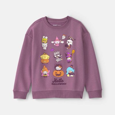 Girls Hello Kitty® Halloween Pullover Sweatshirt - Purple