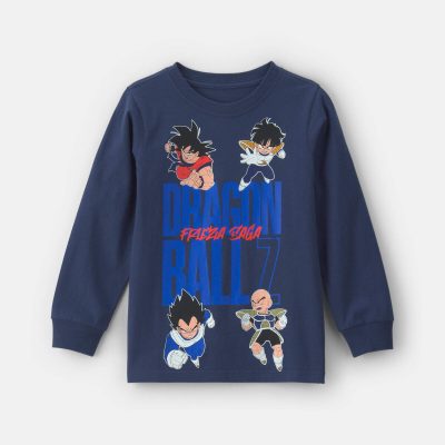 Boys 'Dragon Ball Z' Long-Sleeve Graphic Tee - Navy Blue