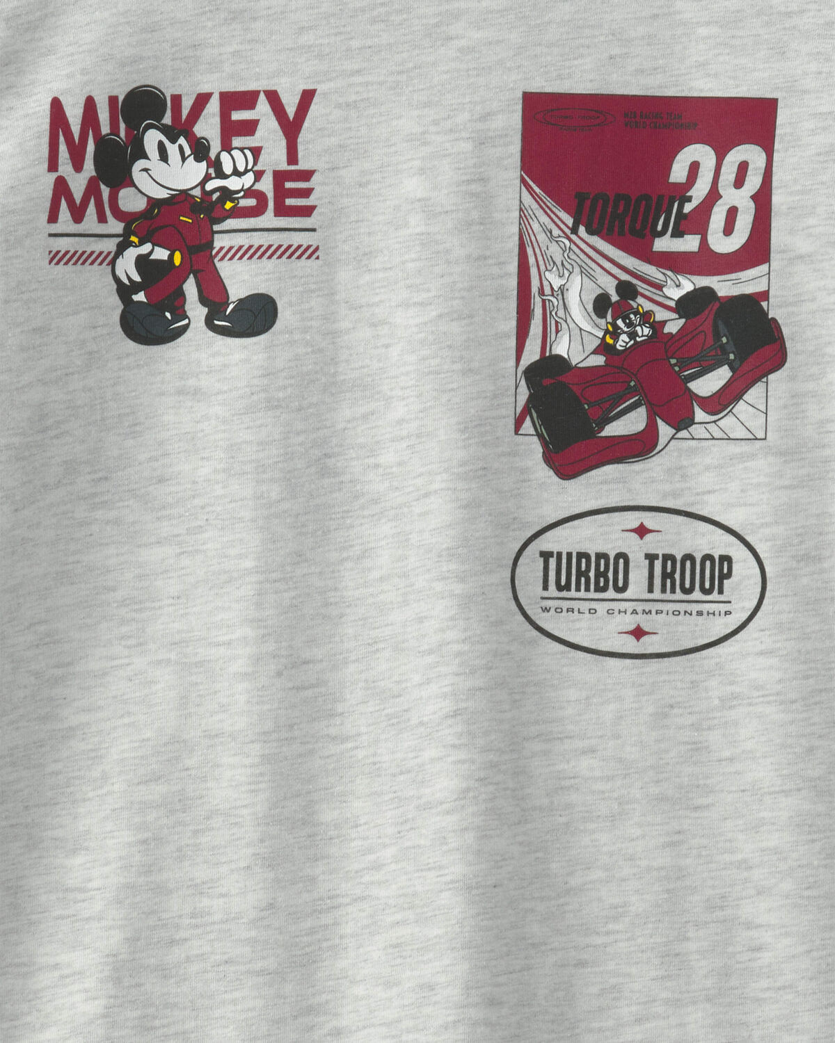 Boys Disney© Mickey Mouse Racing Long-Sleeve Graphic Tee - Grey - Image 3