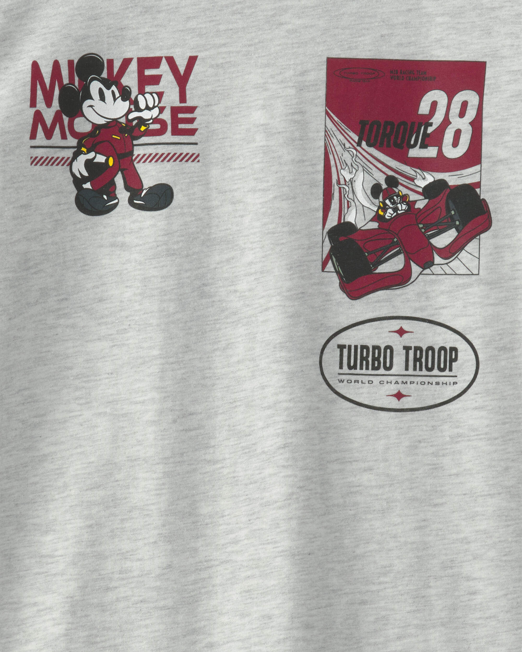 Boys Disney© Mickey Mouse Racing Long-Sleeve Graphic Tee - Grey - Image 5