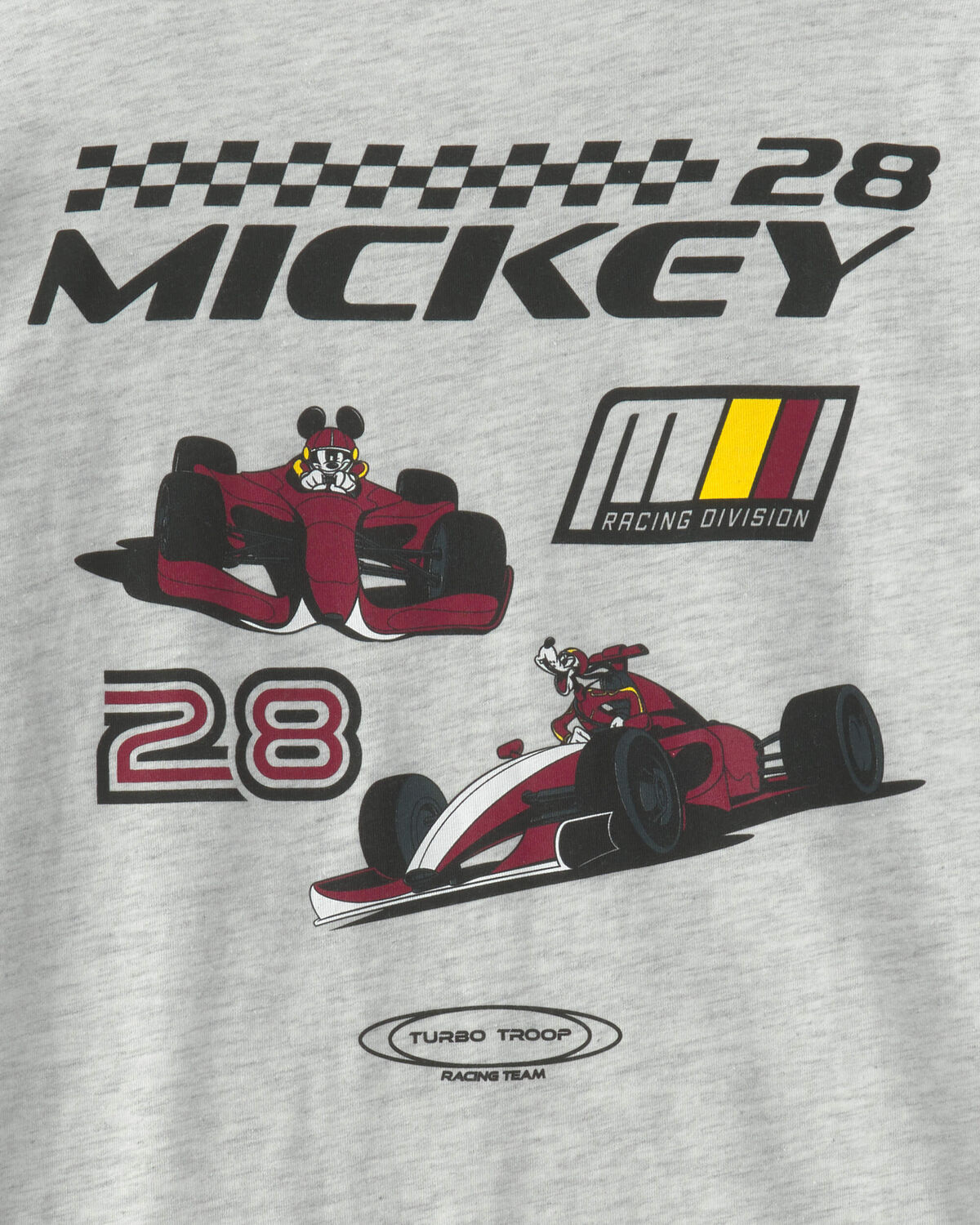 Boys Disney© Mickey Mouse Racing Long-Sleeve Graphic Tee - Grey - Image 4