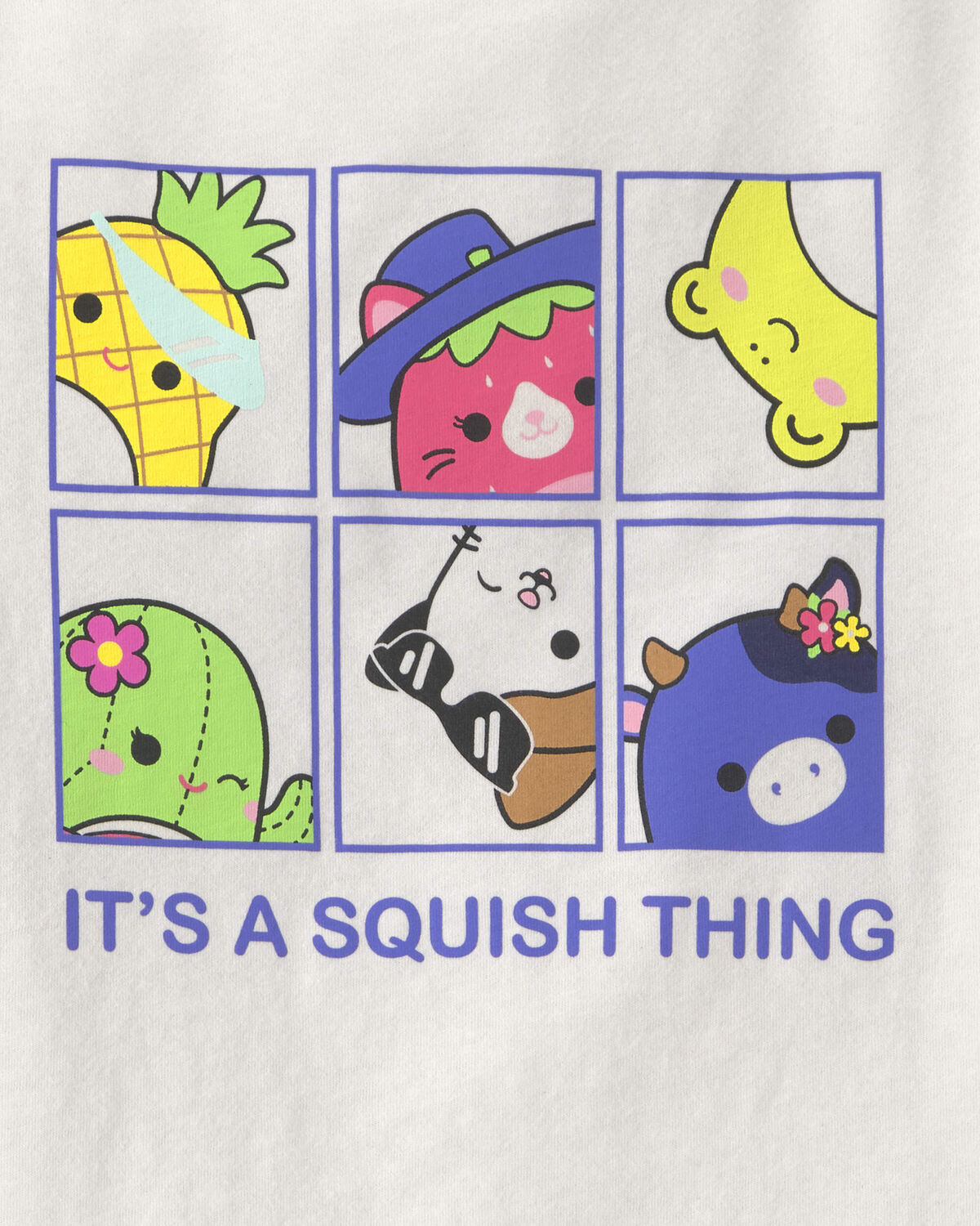 Girls Squishmallow Long-Sleeve Graphic Tee - White - Image 2