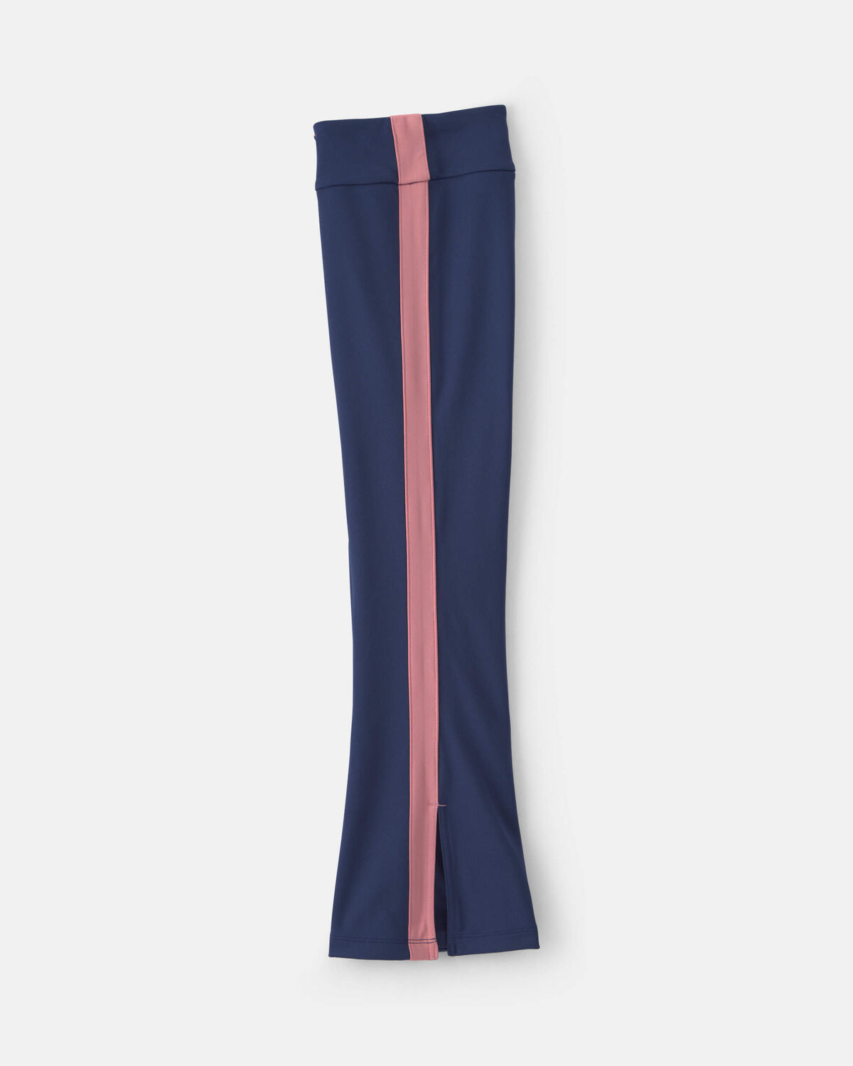 Girls Pull-On Stretch Active Flare Leggings - Navy Blue/Pink - Image 3