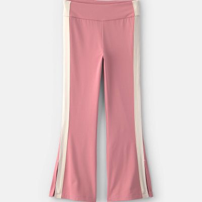 Girls Pull-On Stretch Active Flare Leggings - Pink