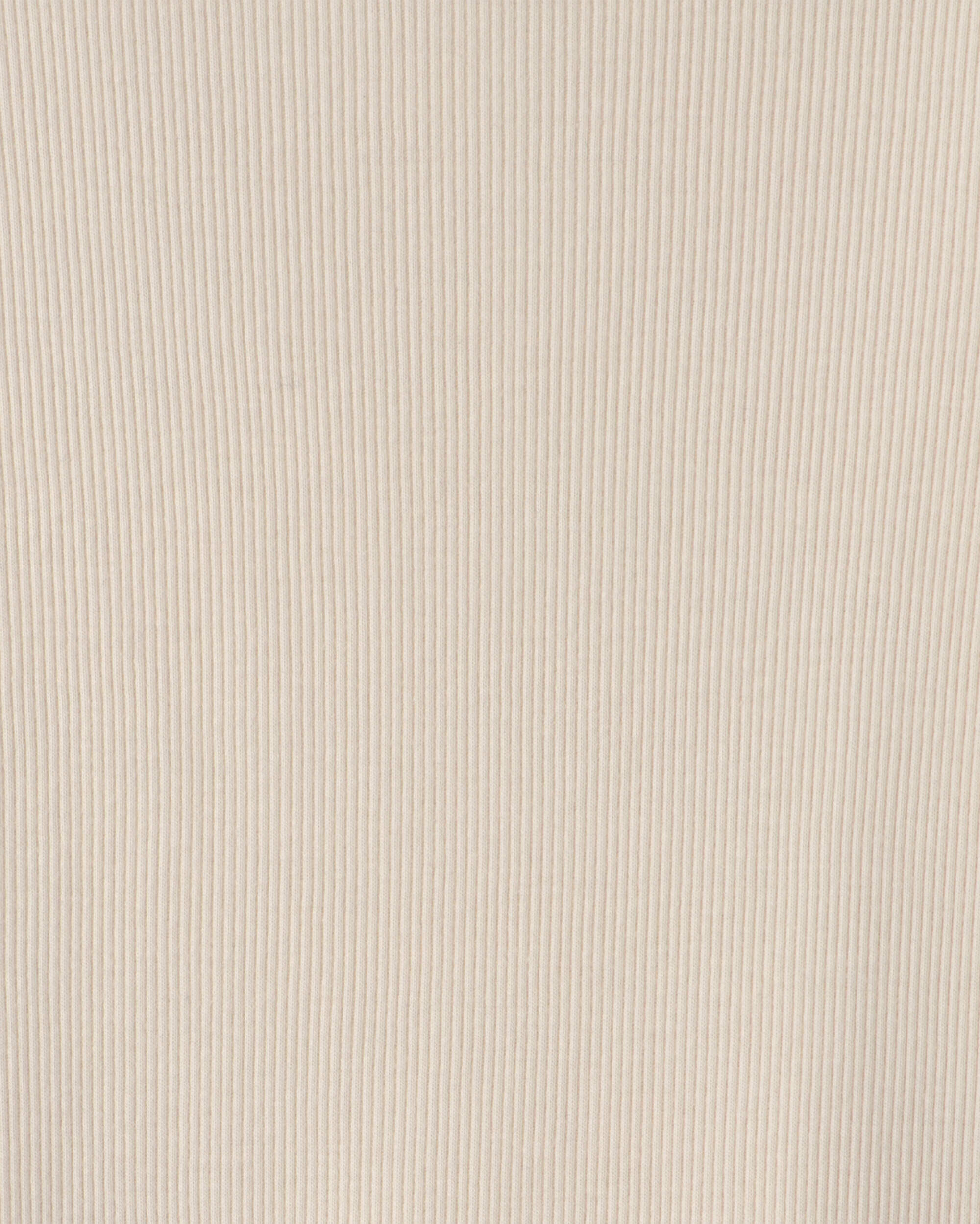 Girls Long-Sleeve Ribbed Top - Cream - Image 3